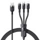 Mcdodo CA-0930 3in1 USB USB-C / Lightning / Micro USB kábel, 6A, 1,2m (fekete)