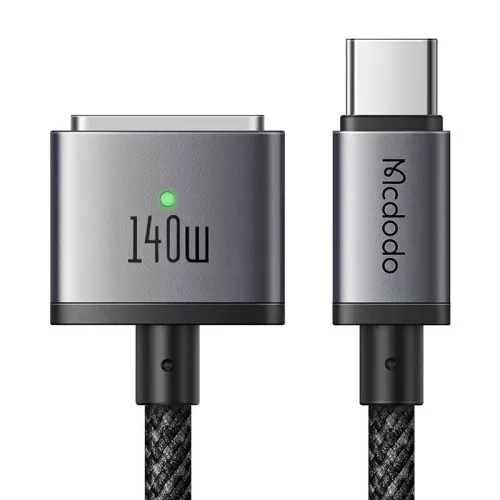Mcdodo USB-C MagSafe 3 Kábel, 140W, 2m, (Fekete) (CA-1470)