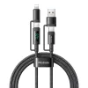 Mcdodo 4in1 USB-C/Lightning Kábel 1.2m (Fekete) (CA-1990)