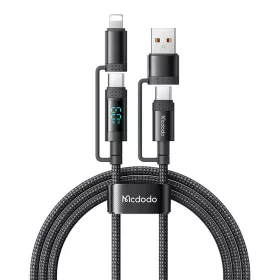 Mcdodo 4in1 USB-C/Lightning Kábel 1.2m (Fekete) (CA-1990)