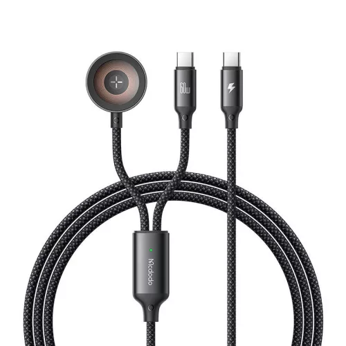 Mcdodo 2in1 USB-C Kábel És Apple Watch Töltő, 60W, 1.2m (CA-2200)