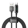 Mcdodo USB-A - USB-C Kábel LED Kijelzővel, 6A, 1,2m (CA-2350)