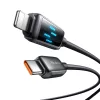 Mcdodo USB-C - Lightning Kábel LED Kijelzővel, 36W, 1,2m (CA-2630)
