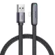 Mcdodo 1.8m jobb szögű USB-Lightning Kábel (Fekete) (CA-2791)