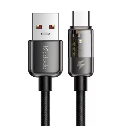 Mcdodo USB-C Gyorstöltőkábel, 6A, 1.2m, (Fekete) (CA-3150)