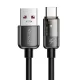 Mcdodo USB-C Gyorstöltőkábel, 6A, 1.2m, (Fekete) (CA-3150)