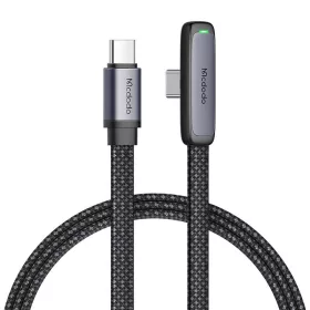 Mcdodo CA-3360 USB-C-USB-C szögkábel, 65W, 1,2m (Fekete).