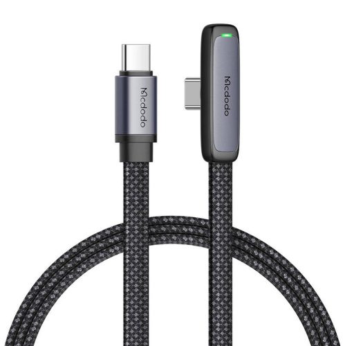 Mcdodo CA-3360 USB-C-USB-C szögkábel, 65W, 1,2m (Fekete).