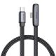 Mcdodo CA-3360 USB-C-USB-C szögkábel, 65W, 1,2m (Fekete).