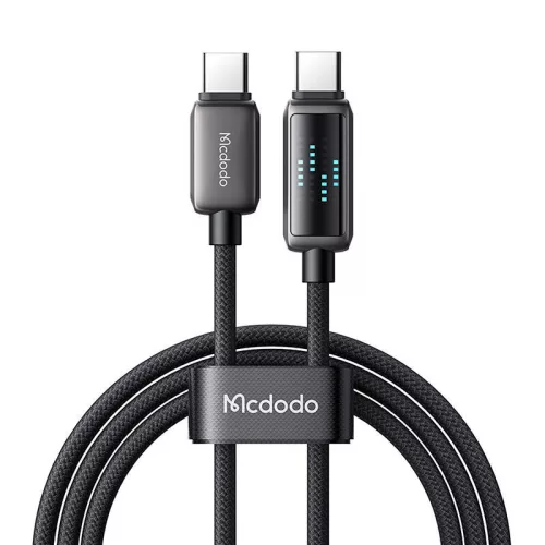 Mcdodo USB-C Kábel LED Kijelzővel, 100W, 1.2m (CA-4250)