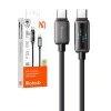 Mcdodo USB-C Kábel LED Kijelzővel, 100W, 1.2m (CA-4250)