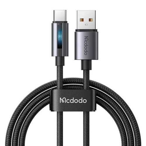 Mcdodo USB-A - USB-C Gyorstöltőkábel, 1.2m (Fekete) (CA-5180)