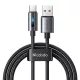 Mcdodo USB-A - USB-C Gyorstöltőkábel, 1.2m (Fekete) (CA-5180)