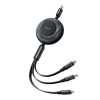 Mcdodo CA-5220 3in1 USB USB-C / Lightning / Micro USB kábel, 1,2m (fekete)