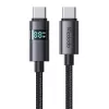 Mcdodo USB-C Kábel 100W LED Kijelzővel, 1,2m (53606)