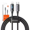 Mcdodo USB-C – Lightning 36W villogó fényű Kábel, 1.2m (Fekete) (CA-5710)