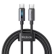 Mcdodo 100W USB-C – USB-C Töltőkábel, 1.2m, (Fekete) (CA-5740)