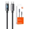 Mcdodo 100W USB-C – USB-C Töltőkábel, 1.2m, (Fekete) (CA-5740)