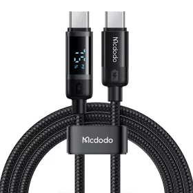   Mcdodo USB-C – USB-C adatKábel, 60W, 1.2m (Fekete) (CA-5780)