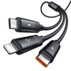 Mcdodo CA-5790 3in1 USB USB-C / Lightning / Micro USB kábel, 3.5A, 1,2m (fekete)
