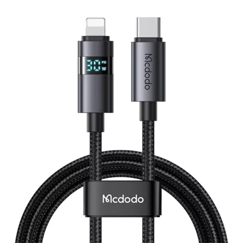 Mcdodo USB-C – Lightning Gyorstöltőkábel, 36W, (Fehér) (CA-6570)