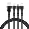 Mcdodo CA-6960 3in1 USB USB-C / Lightning / Micro USB kábel, 1,2m (fekete)