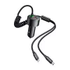Mcdodo 120W Autós Töltő USB-C És Lightning Csatlakozó , behúzható Kábel (CC-0370)