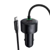 Mcdodo 120W Autós Töltő USB-C És Lightning Csatlakozó , behúzható Kábel (CC-0370)