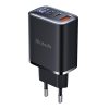 Mcdodo CH-2180 2×USB-C + USB-A hálózati töltő kijelzővel, 30W (fekete)