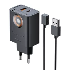   Mcdodo CH-3700 30W 2 az 1-ben USB-C + USB-A hálózati töltő (fekete)
