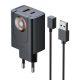 Mcdodo CH-3700 30W 2 az 1-ben USB-C + USB-A hálózati töltő (fekete)