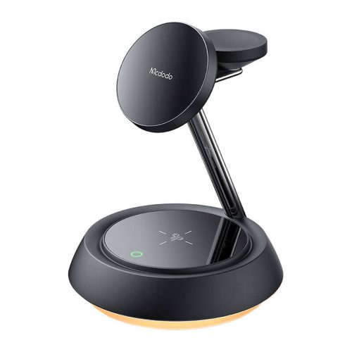 Mcdodo CH-4952 3-in-1 15W vezeték nélküli töltő (telefon/TWS/Apple Watch), fekete