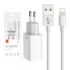 Mcdodo Dual USB Töltő Lightning Kábellel, - 1m, utazó Szett (CH-6720)