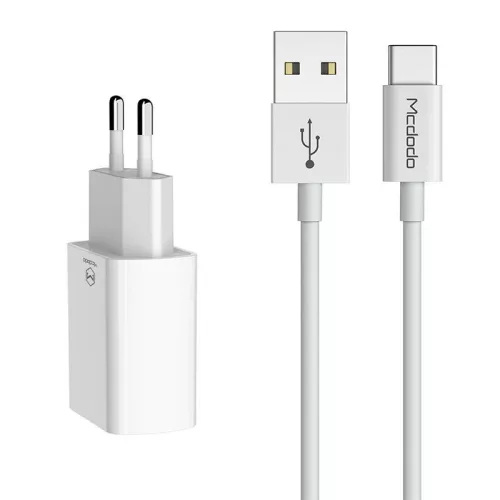Mcdodo USB Type-C Dual Töltő - 1m utazó Szett (CH-6721)