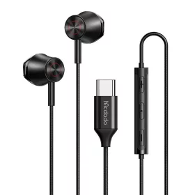   Mcdodo HP-4070 in-ear, vezetékes fejhallgató, USB-C (fekete)
