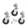 Manfrotto 3 darabos kerékszett, fékek nélkül, adapterrel, 80mm