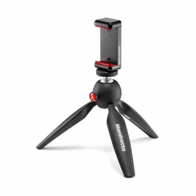   Manfrotto Pixi fekete mini Tripod univerzális okostelefon tartóval