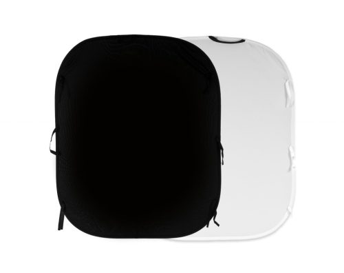Manfrotto Egyszínű összecsukható háttér 1.5x1.8m - Fekete/fehér