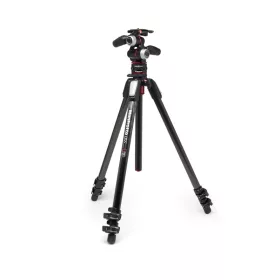   Manfrotto 055 kit karbon 3 szekciós állvány + 3D fej + MOVE (fekete)