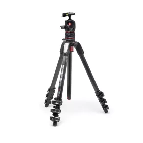   Manfrotto 055 kit karbon 4 szekciós állvány + gömbfej + MOVE (fekete)