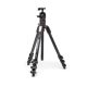 Manfrotto 055 kit karbon 4 szekciós állvány + gömbfej + MOVE (fekete)