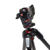 Manfrotto 055 kit karbon 4 szekciós állvány + gömbfej + MOVE (fekete)