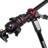 Manfrotto 055 kit karbon 4 szekciós állvány + gömbfej + MOVE (fekete)