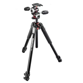   Manfrotto 055  Alumínium 3 szekciós állvány horizontális oszloppal + 3D videós fej