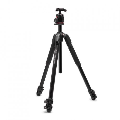 Manfrotto 055 kit alu 3 szekciós állvány + gömbfej Arca Swiss (matt fekete)