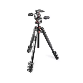   Manfrotto 190XPRO Alumínium 4 szekciós állvány horizontális oszloppal + 3D fej (173cm)