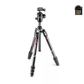   Manfrotto Befree GT Carbon Fiber Állvány / Tripod - 4 szekciós + gömbfej (162cm)