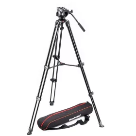   Manfrotto MVT502AM Alumínium Kamera ÁllvánTripod +  MVH500A fluid fej (154cm)