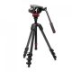 Manfrotto 502 fluid video fej lapos alappal + 055 video karbon állvány