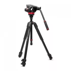  Manfrotto 502 fluid video fej lapos alappal + 055 video alu állvány